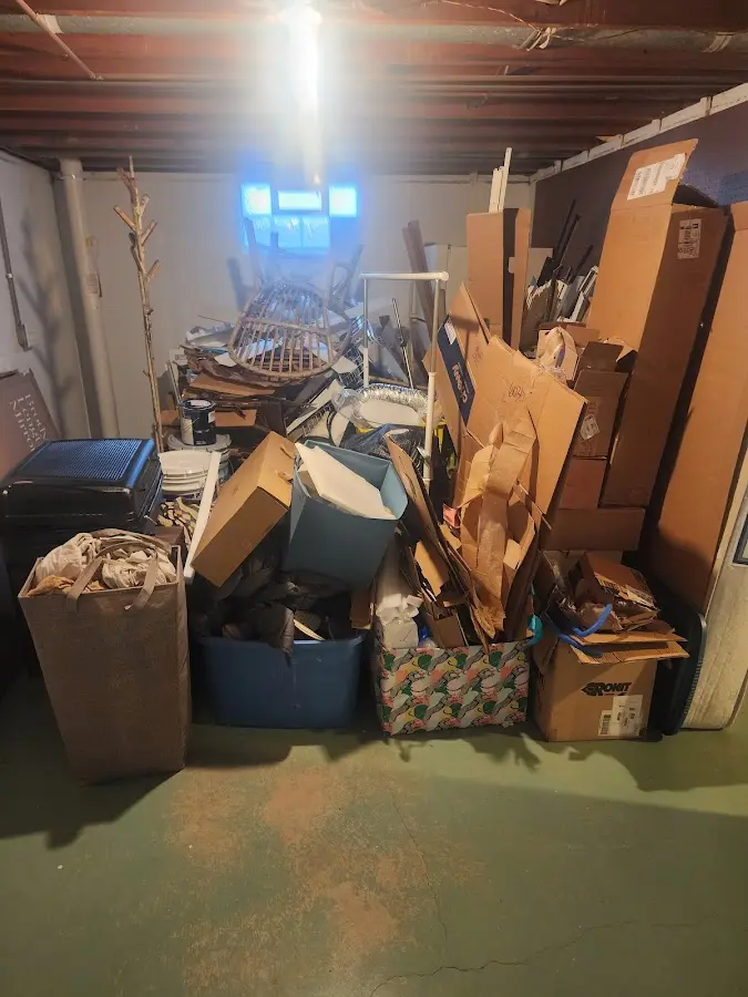 Roll-off dumpster container at job site for 20 Yard Dumpster Rental in Stone Ridge